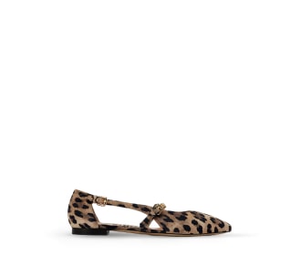 zapato negro de piso, Calzado de lujo para mujer