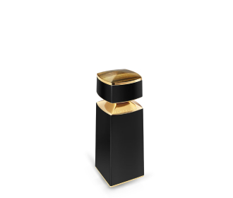 botella negra rectangular Le Gemme Overflow1, BVLGARI PERFUMES