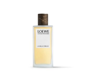 Imagen de un frasco de perfume color amarillo, LOEWE