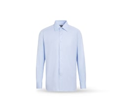 Camisa mangalarga, color blanco, cuello maho, ROPA HOMBRE