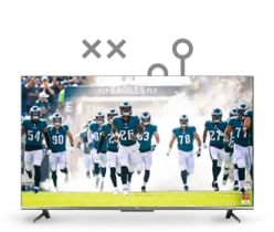 Imagen de una pantalla de television. NFL