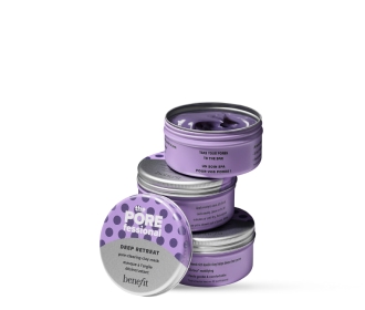 tratamiento Pore Care en botellas blancas con azul