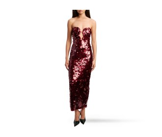 vestido color vino, Vestidos de noche,