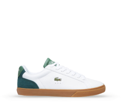 Tenis de color blanco con verde, Sneakers Hombre