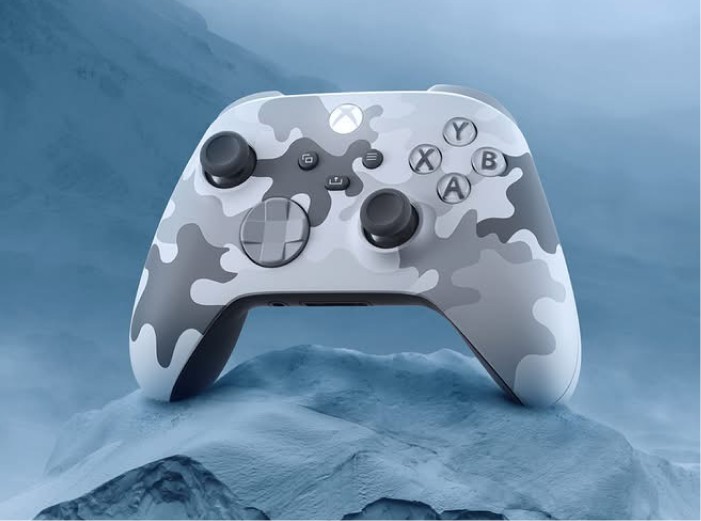 palanca blanca con gris de xbox serie x