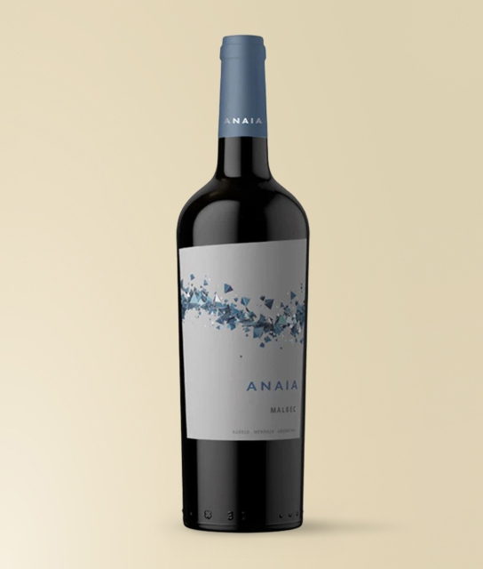 Botella de vino argentino ANAIA