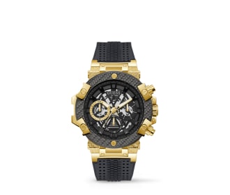 reloj dorado con negro, GUESS