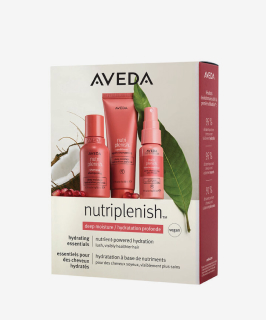 Imagen de un paquete de productos AVEDA