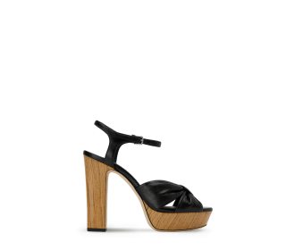 zapatilla negra con cafe Liquidacion