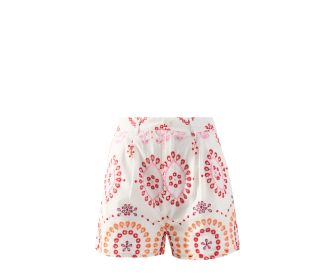 Bermuda blanca con rojo DESIGUAL