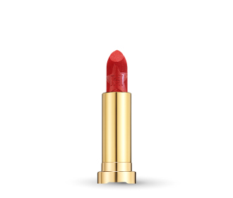 Imagen de un labial dorado y rojo