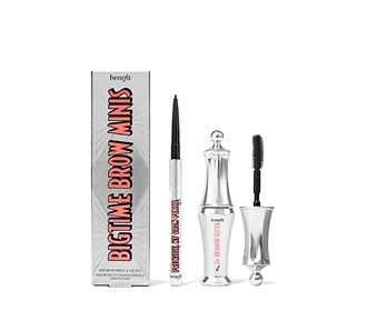 set de maquillajes con productos color plata