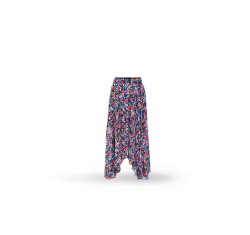 Imagen de pantalon con olan largo de colores. BCBG