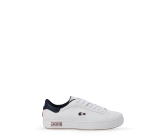 teni blanco con detalles negro, calzado hombre LACOSTE