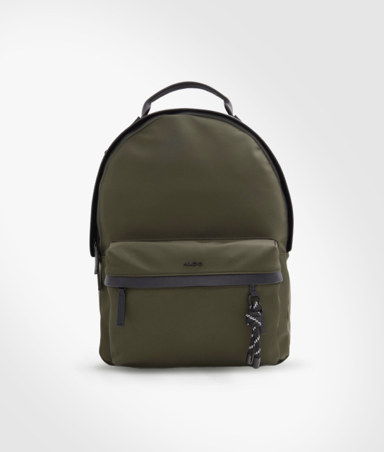 Mochila de lona color verde