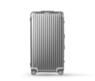 Imagen de maleta extra larga rectangular color plata de la marca RIMOWA