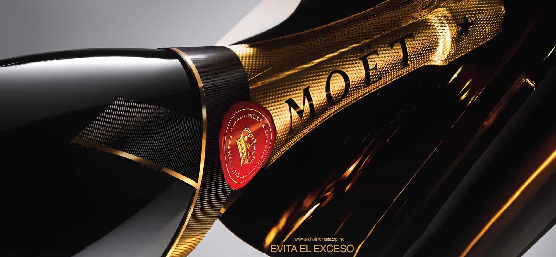 Botella de MOËT en su nueva presentacion
