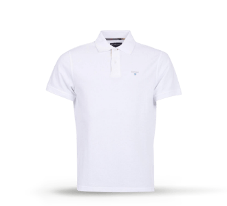 Polo color blanca. BARBOUR