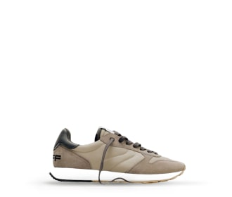 Tenis color beige, gris, y azul, Sneakers Hombre