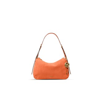 Imagen de un bolso color coral