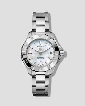 reloj plateado Tag Heuer