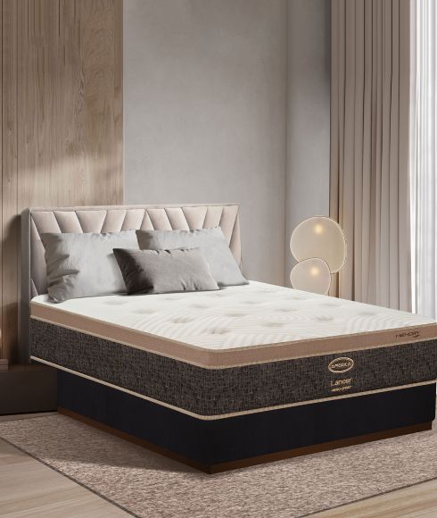 Colchon  color blanco con gris