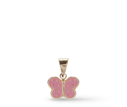 arete en forma de mariposa rosa, accesorios joreyia kids