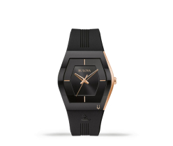 reloj negro detalles dorados, RELOJES HOMBRE