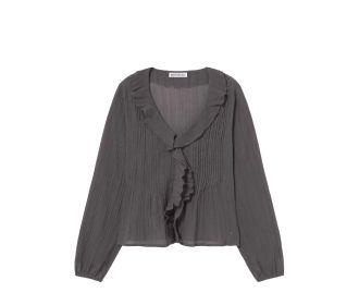 Imagen de de una blusa color gris de la marca Brownie