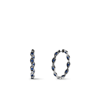 Par de aretes de plata, APM MONACO