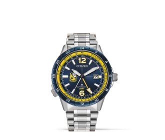 Reloj plateado con azul, CITIZEN