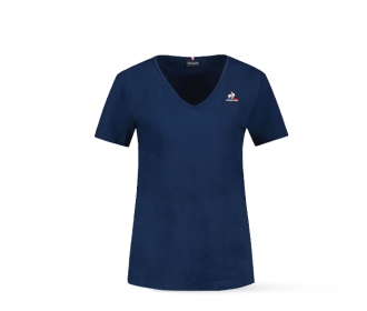 Playera color azul marino con logo de la marca, LE COQ SPORTIF
