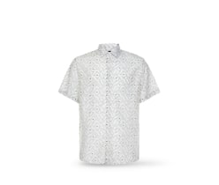 camisa blanca manga corta, HOMBRE