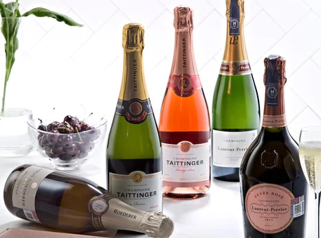 imagen de botellas de champagne