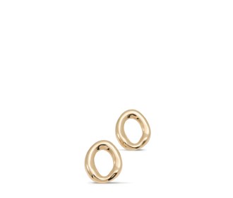 aretes color dorado