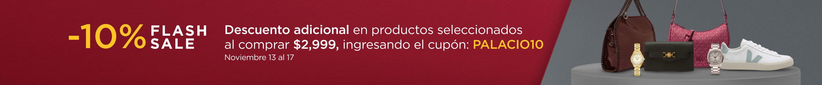 Flash Sale 10% de descuento adicional 