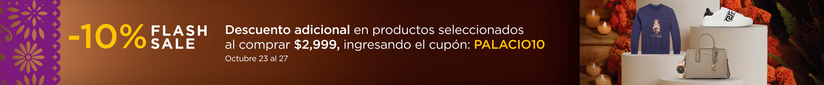 Flash Sale 10% de descuento adicional 