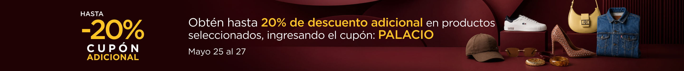 Cupon 20% de descuento adicional 