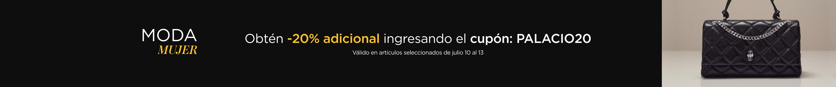Moda Mujer obten hasta -20% de descuento 