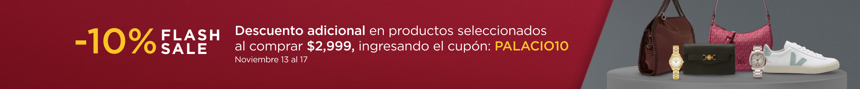 Flash Sale 10% de descuento adicional 