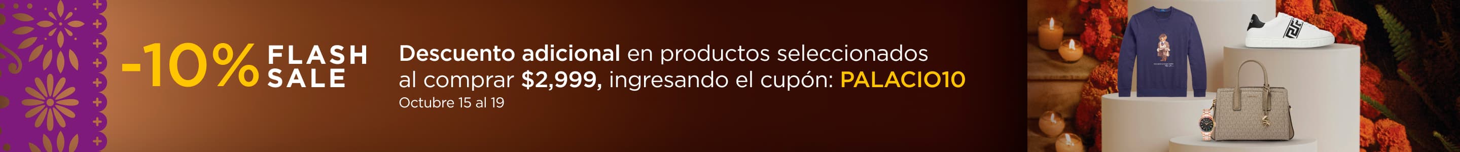 Flash Sale 10% de descuento adicional 