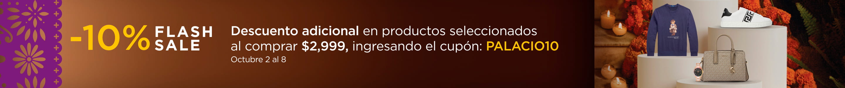 Flash Sale 10% de descuento adicional 