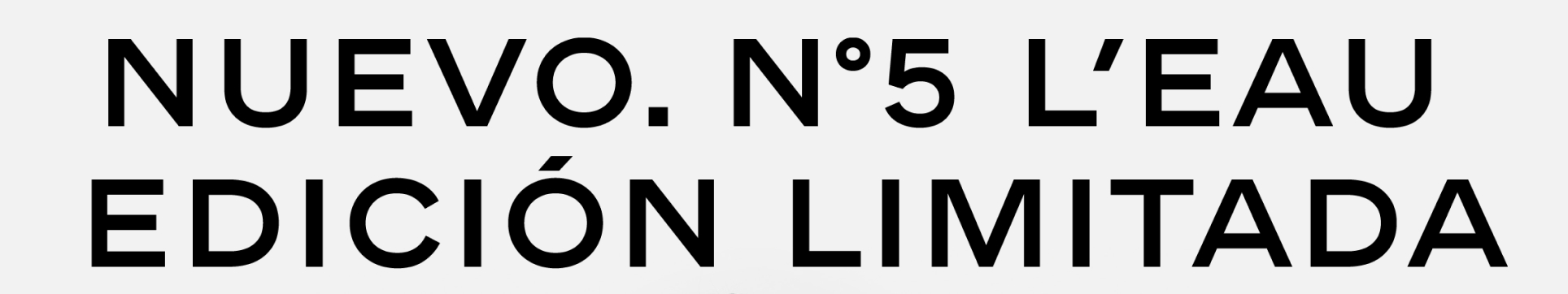 Naming Nuevo Nº5 L'eau Edicion Limitada