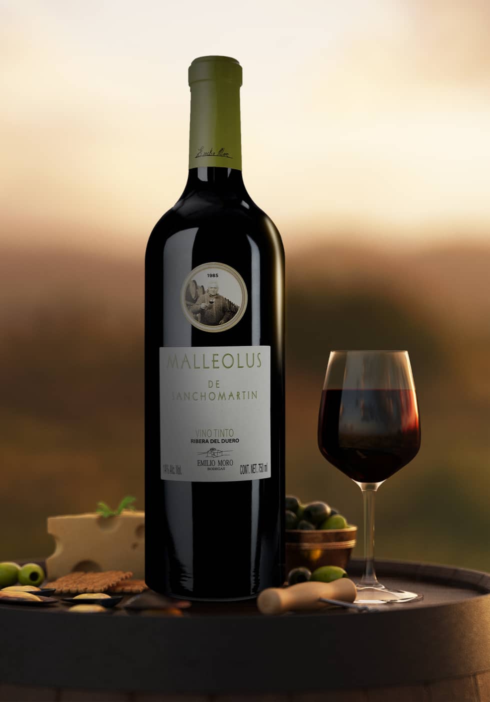Botella de Vino Tinto