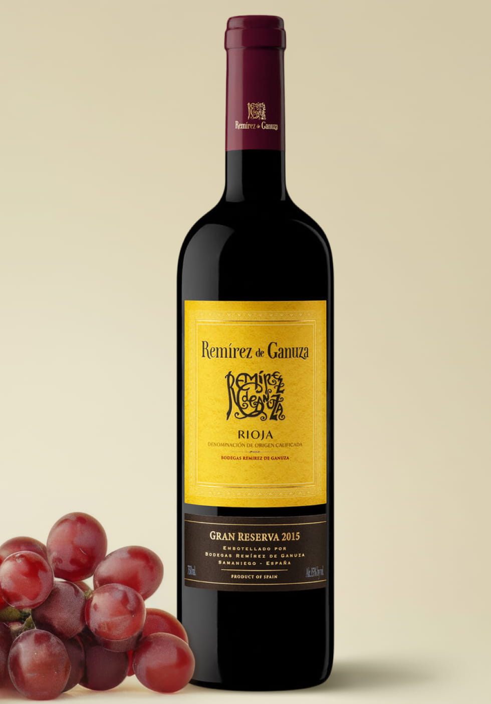 Vino tinto Rioja Ramírez de Ganuza