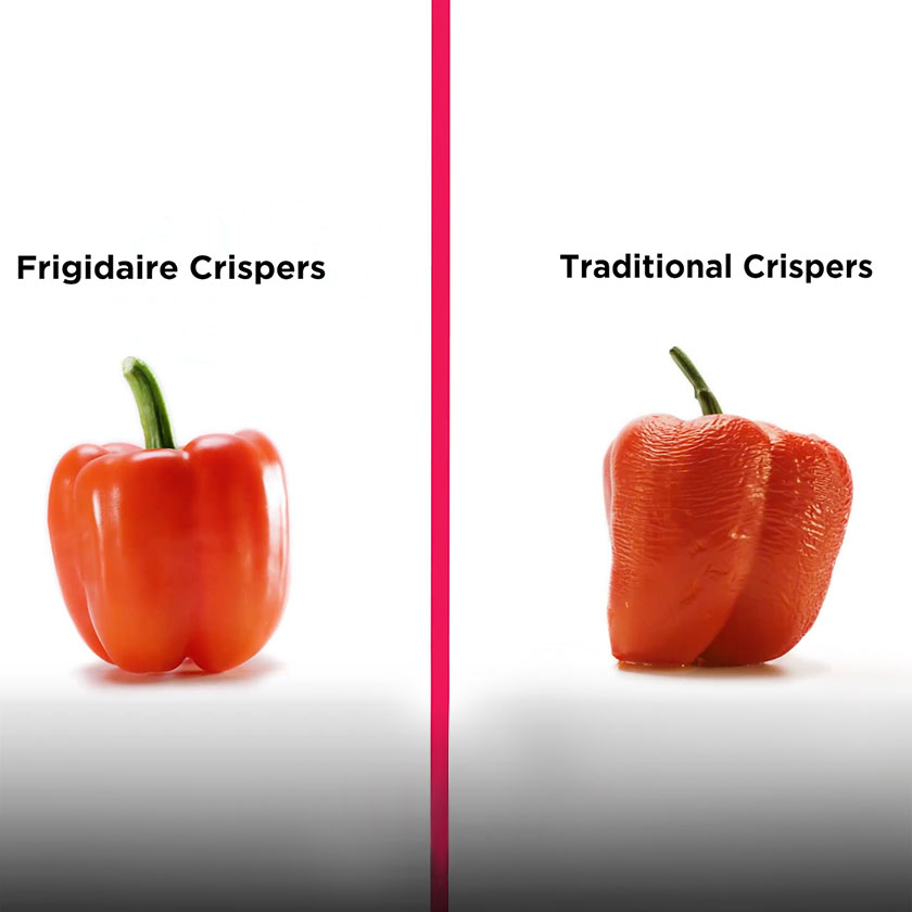 Cajón para verduras CrispSeal con humedad automática