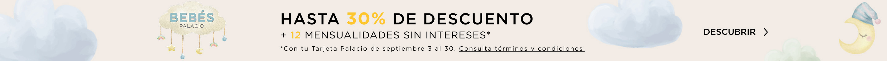 Hasta 30% de descuento + 12 mensualidades sin intereses