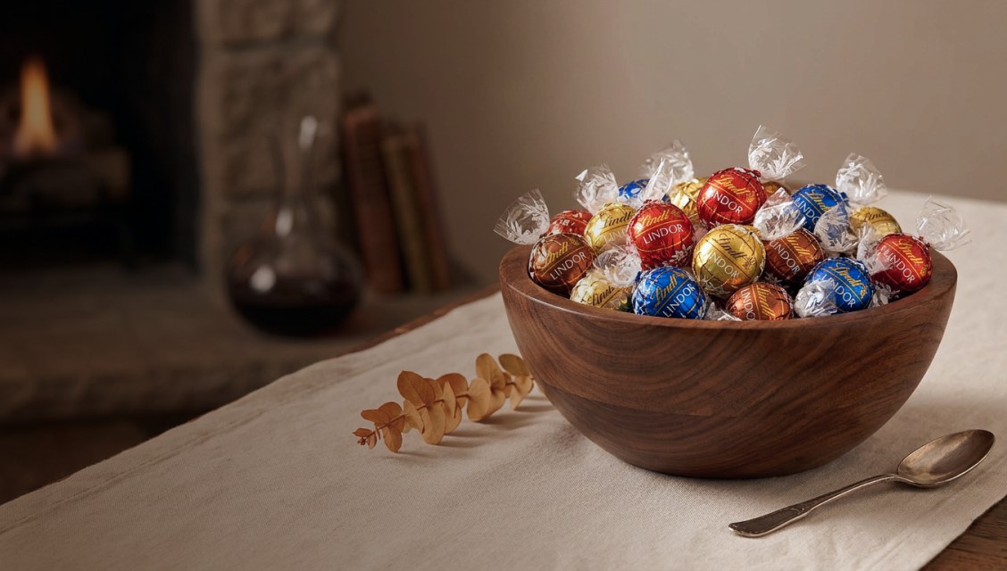 Caja con macarrones de dulce