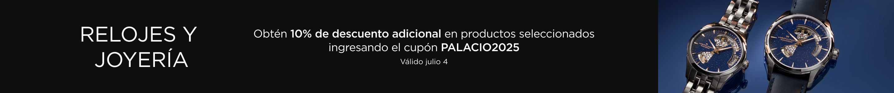 relojes y joyeria descuento -10%