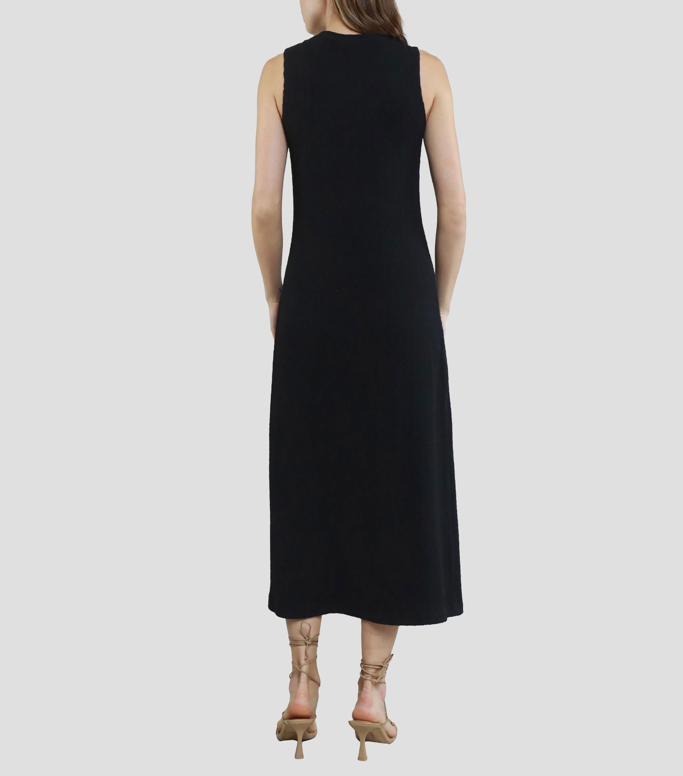 Vestido Midi liso Mujer